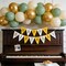 Sage Green & Gold Balloon Garland Kit – 50PCS 12 Inch Olive Green, Sand White, Metallic Gold & Confetti Balloons for Baby Shower, Birthday, Wedding, Bridal Shower & Party Decorations with Ribbon